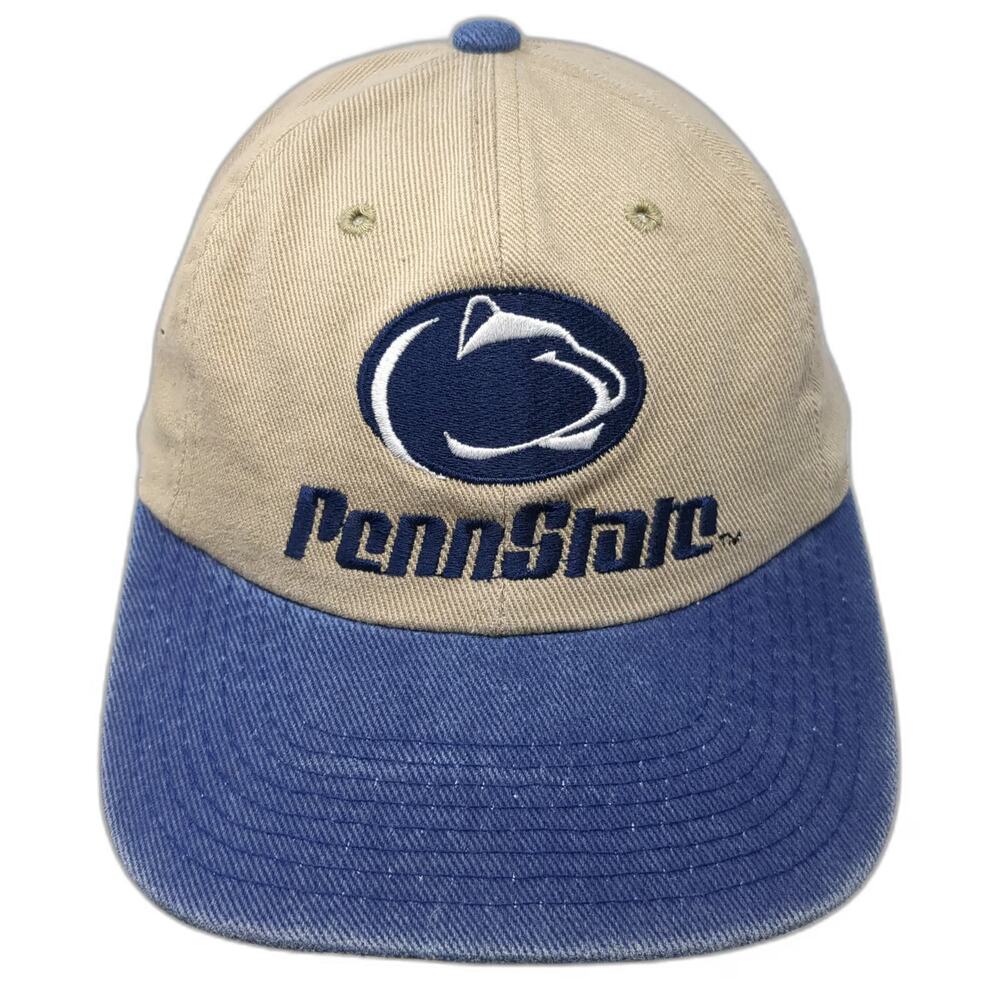 Penn State Nittany Lions NCAA The Cap Baseball Cap Hat Beige Blue OS Slideback